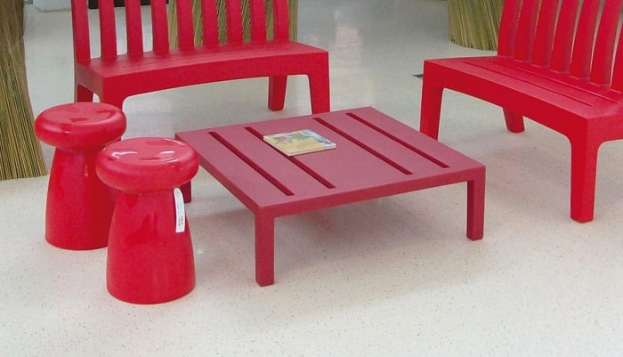 Porcino Outdoor Stool by Serralunga Furniture Stool